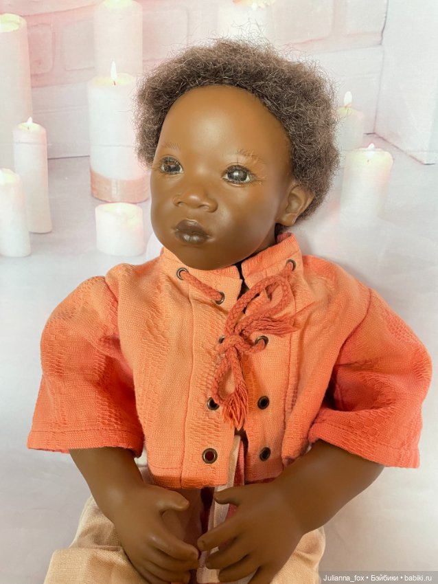 Афроамериканский мальчик Pemba (Пемба) от Annette Himstedt. Редкий на сайте