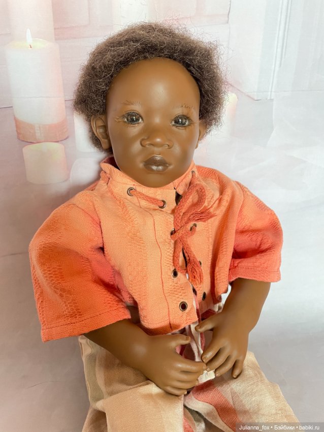 Афроамериканский мальчик Pemba (Пемба) от Annette Himstedt. Редкий на сайте