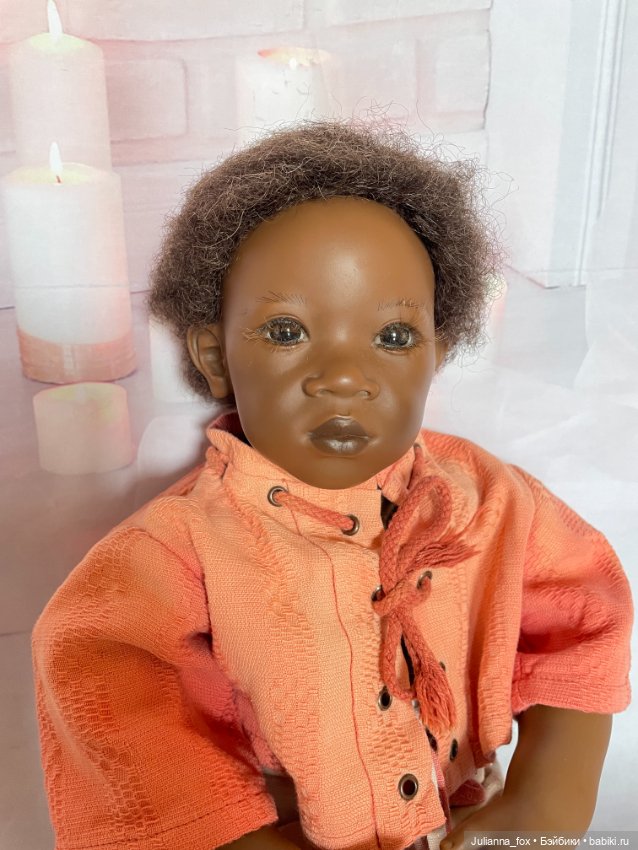 Афроамериканский мальчик Pemba (Пемба) от Annette Himstedt. Редкий на сайте (фото 10)