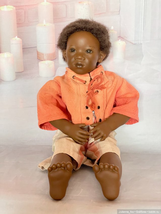Афроамериканский мальчик Pemba (Пемба) от Annette Himstedt. Редкий на сайте