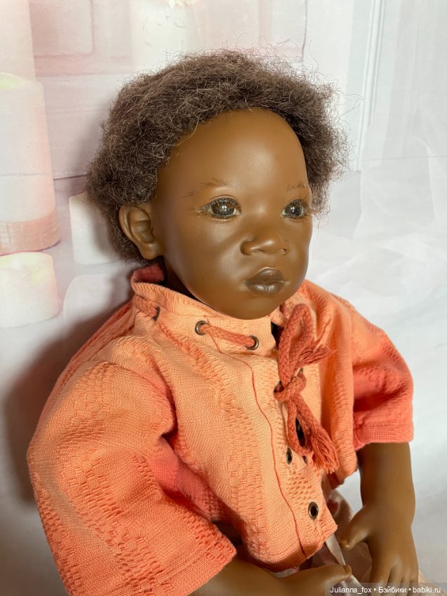 Афроамериканский мальчик Pemba (Пемба) от Annette Himstedt. Редкий на сайте (фото 9)