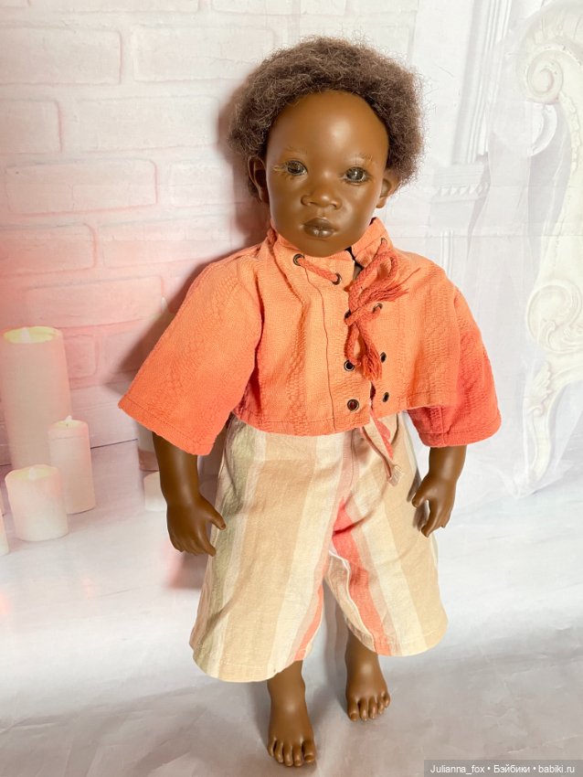 Афроамериканский мальчик Pemba (Пемба) от Annette Himstedt. Редкий на сайте (фото 5)