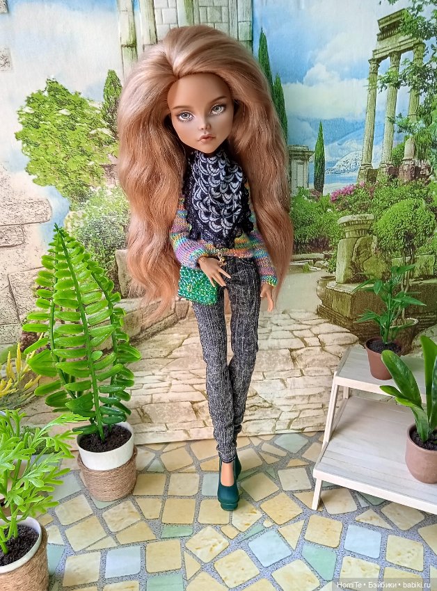 Аутфит "Меланжевый ритм" — Одежда для кукол