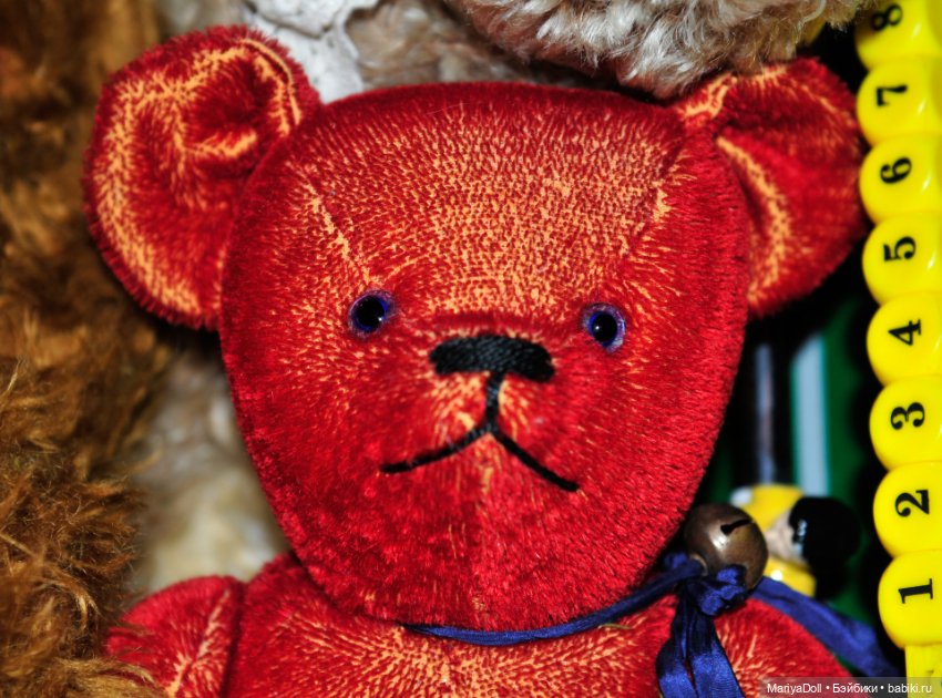 Выкройка Цирковой Мишка Тедди Шарнирный Антикварный Медведь Лампочки в Глазах