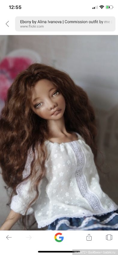 Кукла Алины Ивановой фарфор (фото 9)