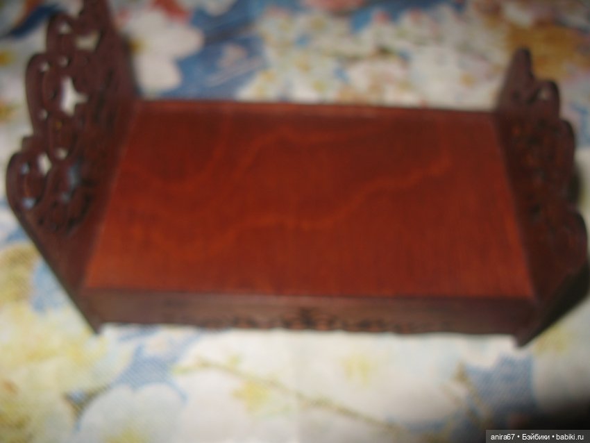 Кроватка и торшер для кукол до 13 см (фото 2)