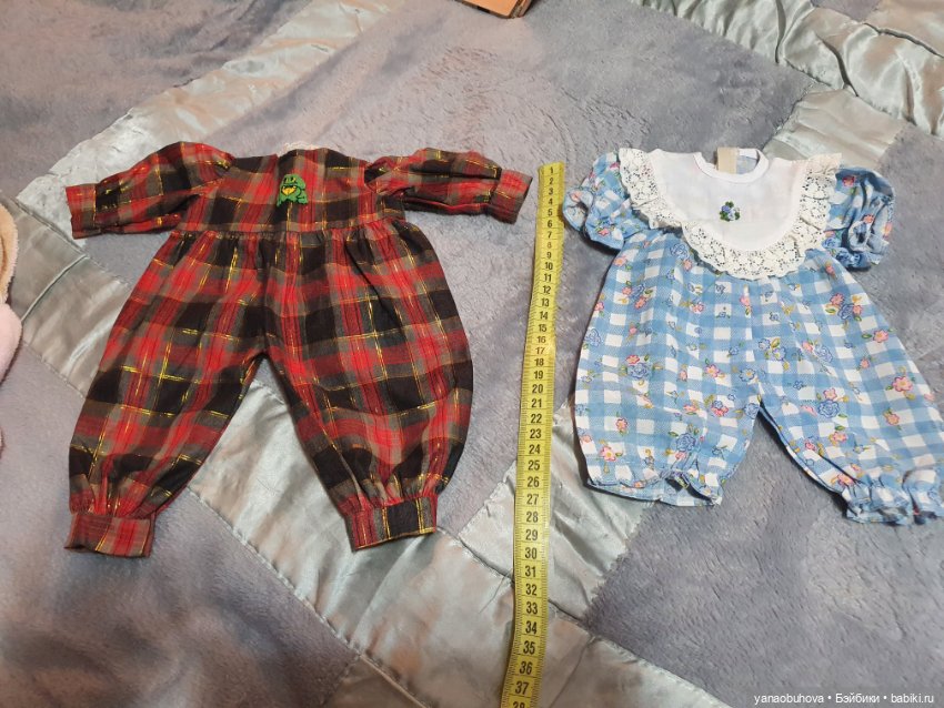 Винтажные комбезики для маленьких куколок и пупсов