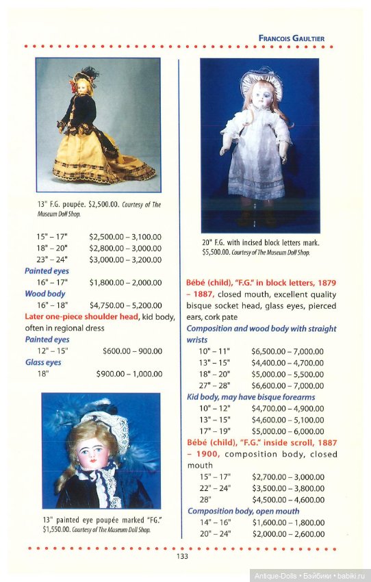 Книга об антикварных куклах в цифровом формате Doll Values, ANTIQUE TO MODERN, NINTH EDITION (фото 10)