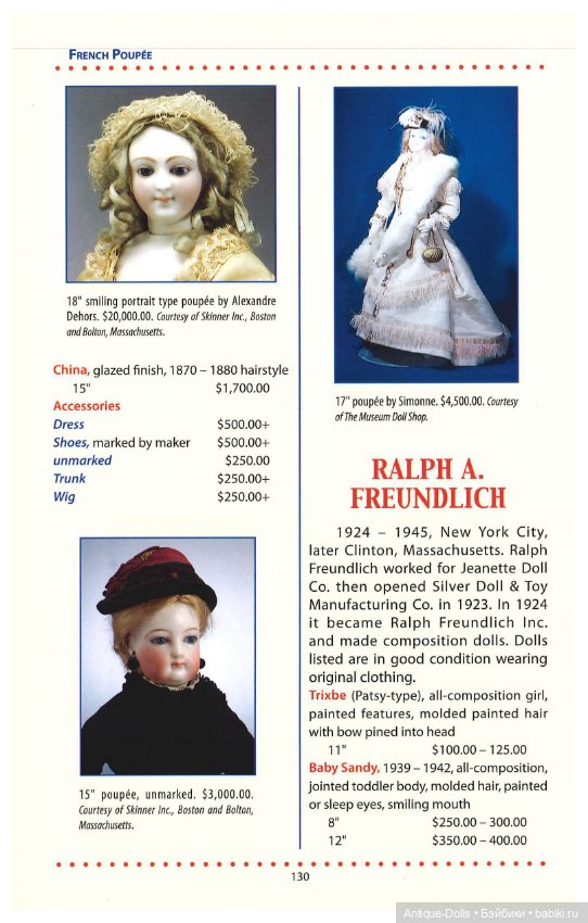 Книга об антикварных куклах в цифровом формате Doll Values, ANTIQUE TO MODERN, NINTH EDITION (фото 8)