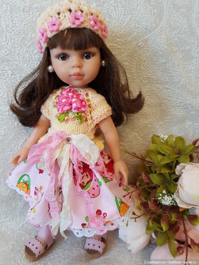 Вязаные наряды для кукол 35см (фото 10)