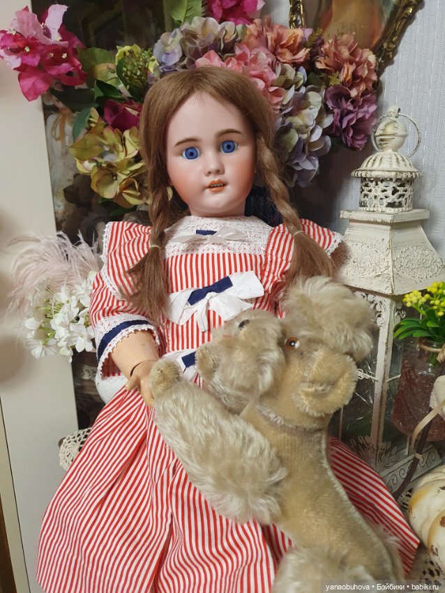 Антикварная французская кукла DEP, 61 см