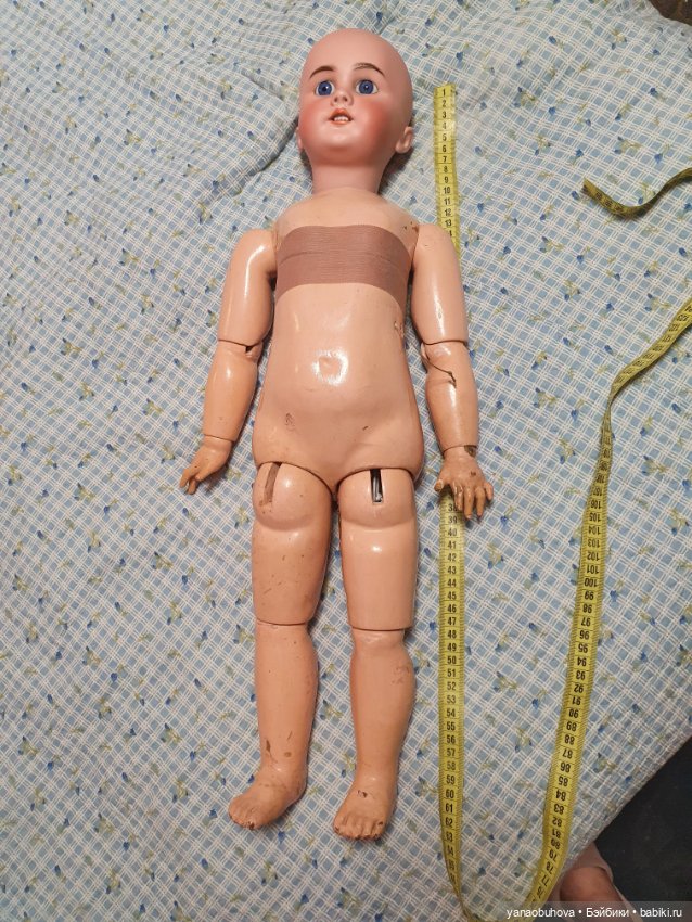 Антикварная французская кукла DEP, 61 см