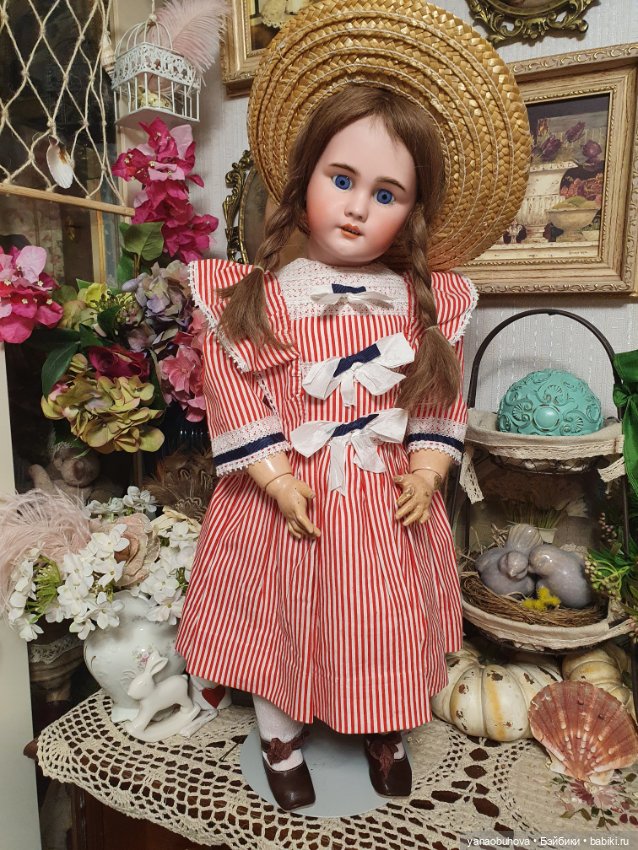 Антикварная французская кукла DEP, 61 см (фото 10)