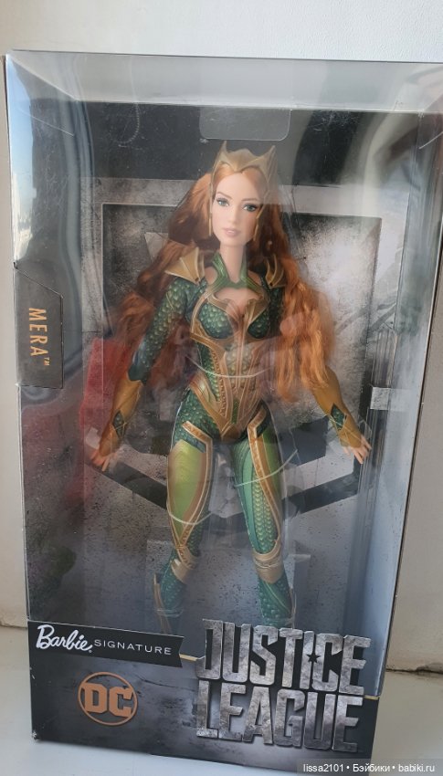 Игровые куклы - Мера Лига справедливости. Mera Barbie signature