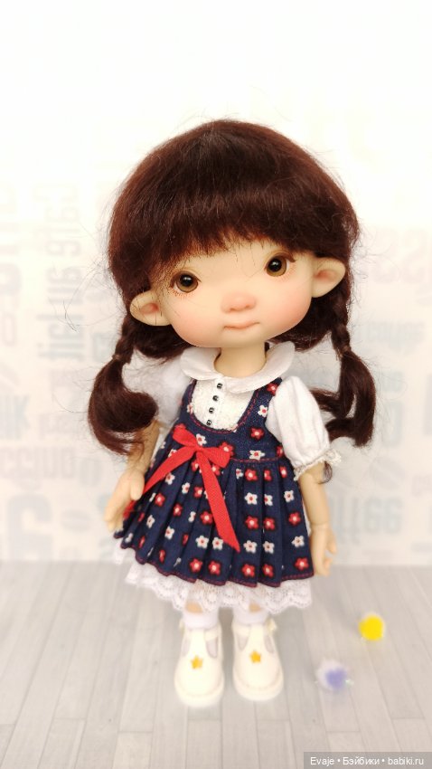 Парики 6-7" - Косички (натуральный мохер), 6 цветов