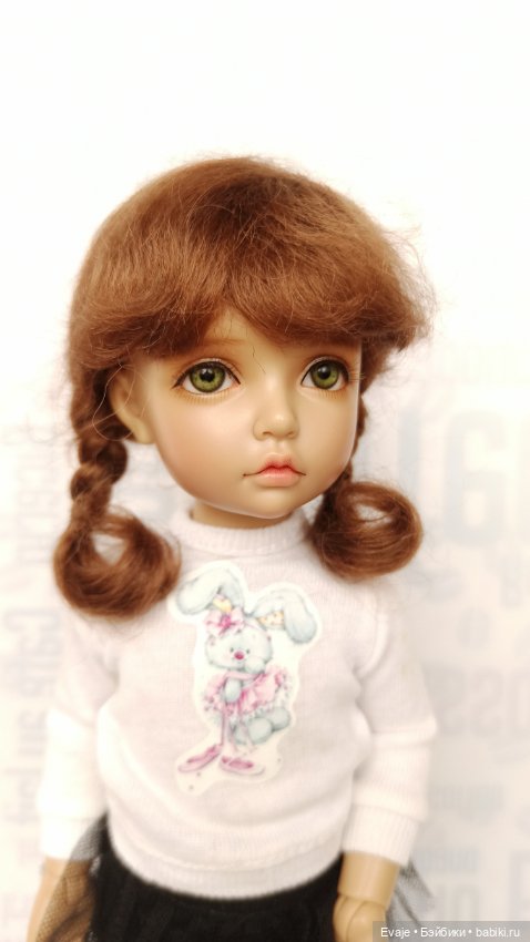 Парики 6-7" - Косички (натуральный мохер), 6 цветов