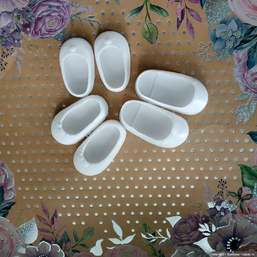 Обувь пластик для кукол, три размера ( 4.5 см, 5 см, 6 см). пластиковые ресницы, резинка (фото 5)