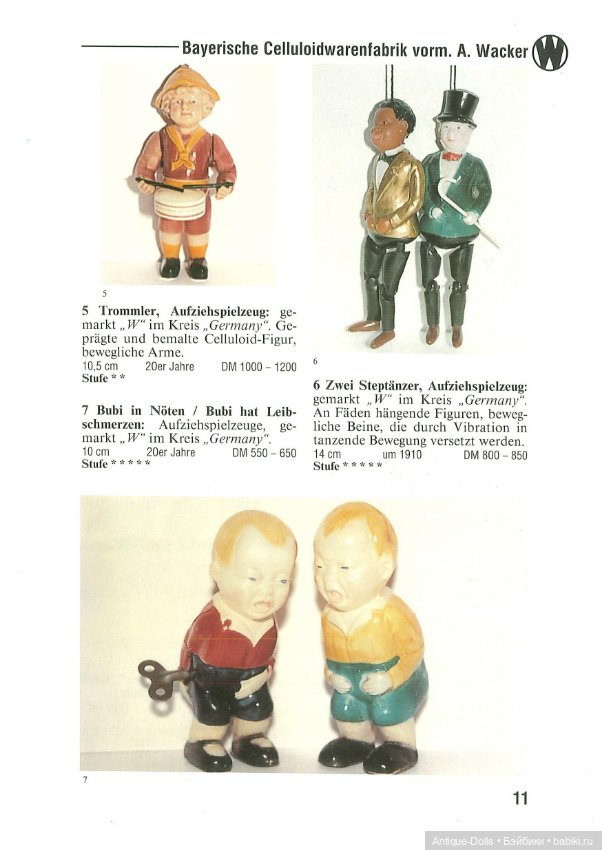 Книга о винтажных куклах в цифровом формате Celluloid Puppen 1992 (фото 2)