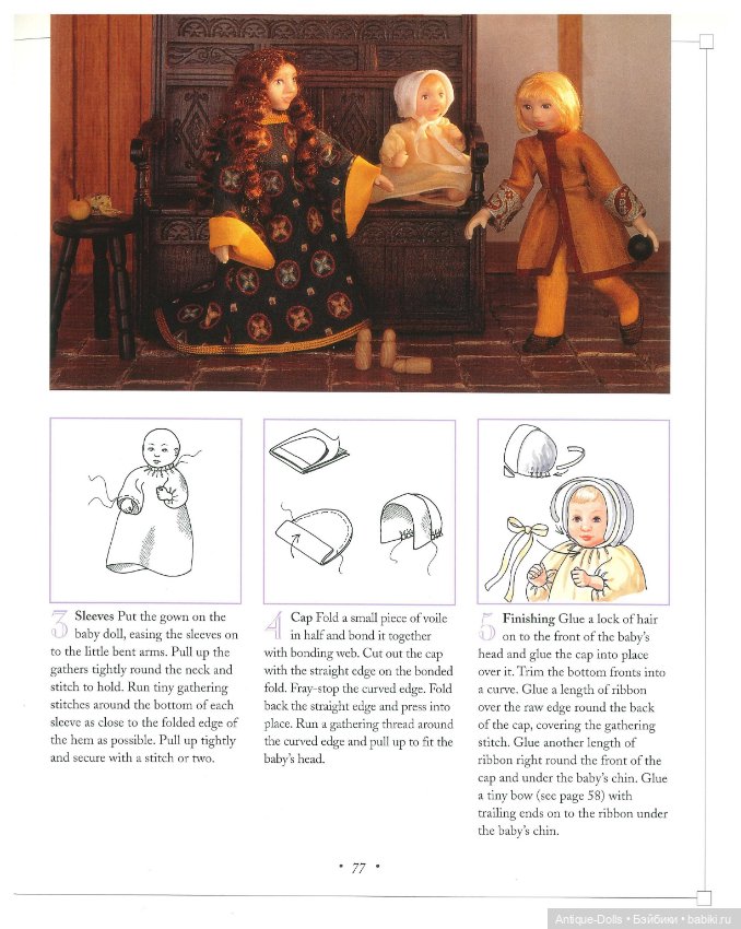 Книга о винтажных куклах в цифровом формате Making Miniature Dolls with Polimer Clay