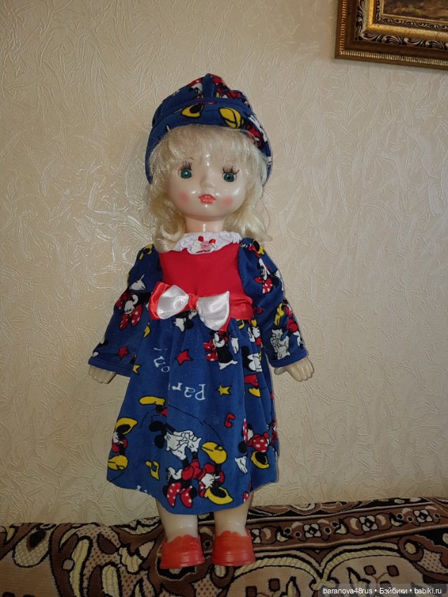 Большая красивая кукла с роскошными волосами и зубками СССР (фото 5)
