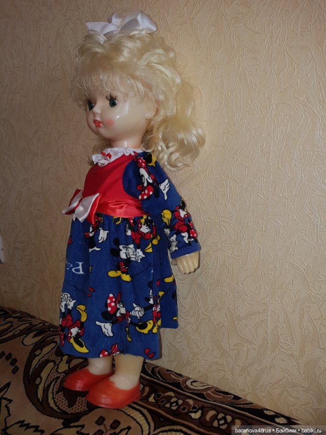 Большая красивая кукла с роскошными волосами и зубками СССР (фото 4)