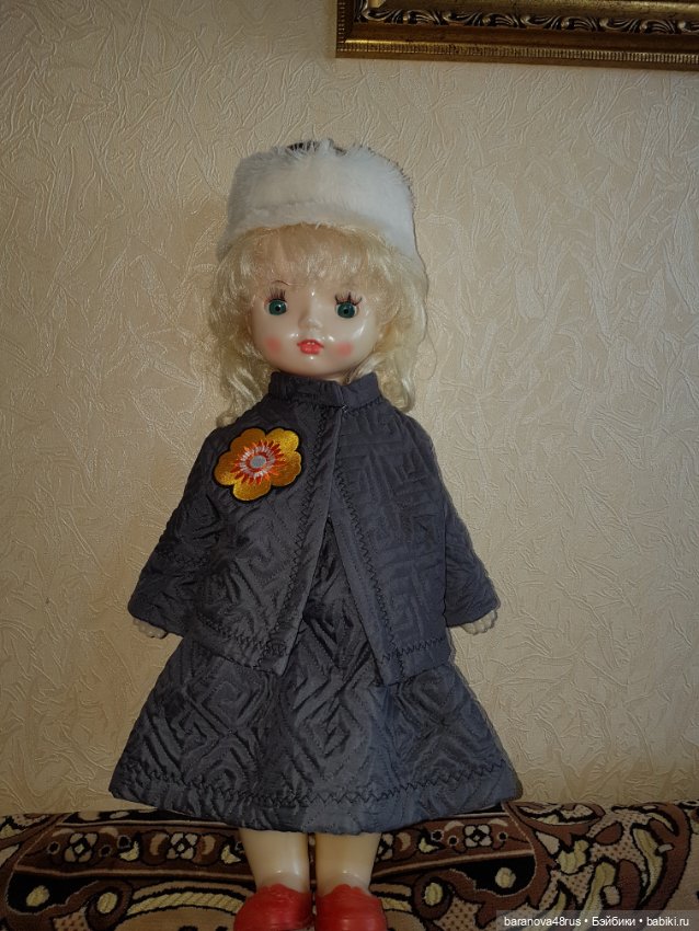 Большая красивая кукла с роскошными волосами и зубками СССР (фото 3)