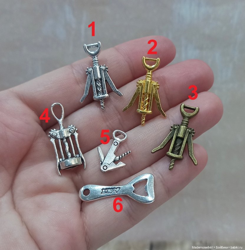 Штопор, открывалка — Миниатюра для кукол