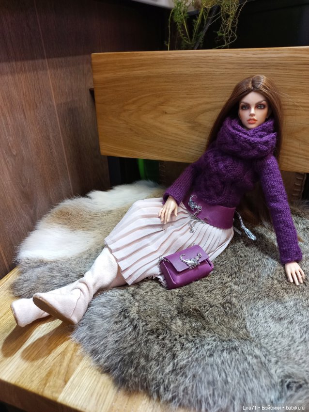 Распродажа! Джемпер, снуд, сумка, ремень для любых кукол 40- 45 см