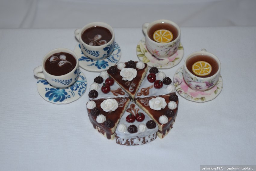 Посуда и угощение для кукол (фото 6)