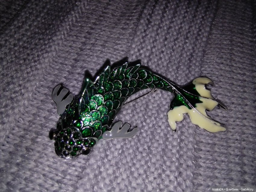Брошь, брошка. Рыба — Украшения и очки для кукол (фото 2)