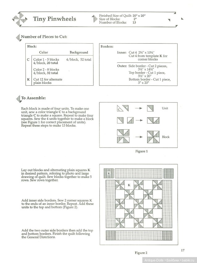 Книга в цифровом формате Twenty Little Pinwheel Quilts, With Full-Size Templates