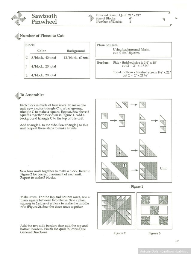 Книга в цифровом формате Twenty Little Pinwheel Quilts, With Full-Size Templates