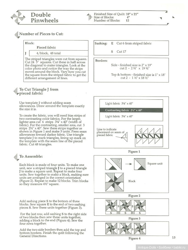Книга в цифровом формате Twenty Little Pinwheel Quilts, With Full-Size Templates (фото 9)
