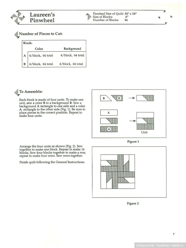 Книга в цифровом формате Twenty Little Pinwheel Quilts, With Full-Size Templates (фото 2)