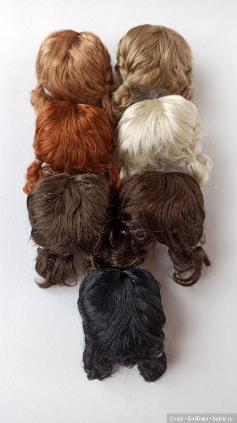 Парики 6-7" - Французские косички, 6 цветов