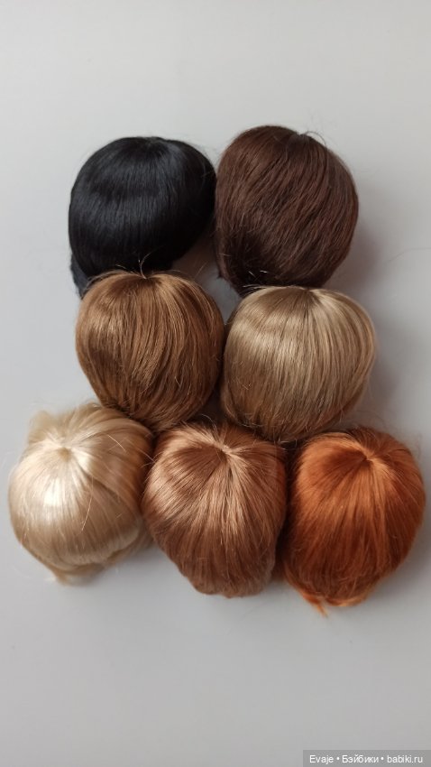 Парики 6-7 - Каскад-унисекс, 7 цветов