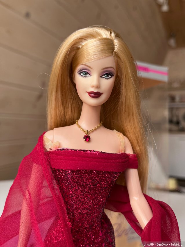 Barbie Birthstone collection JULY RUBY Кукла Барби Откреплялась от коробки,...