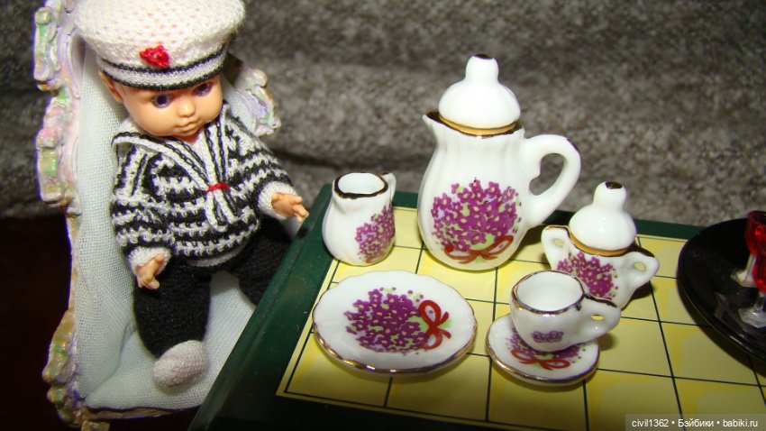 Сервиз для кукольного домика 1:12 (фото 6)