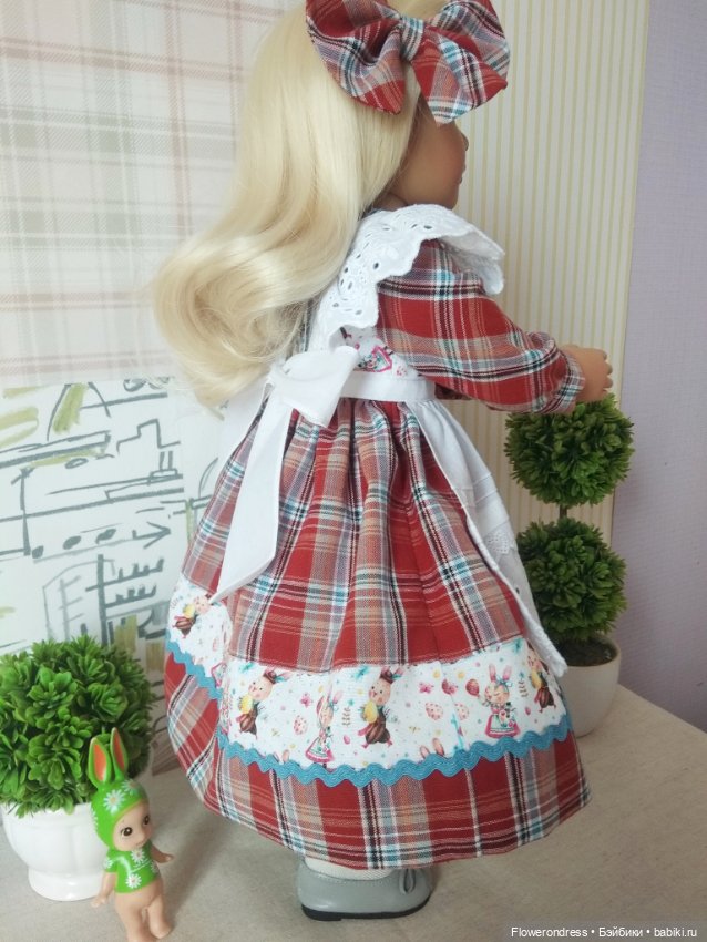 Авторский пасхальный ауфит для куклы Kidz N Cats (фото 3)
