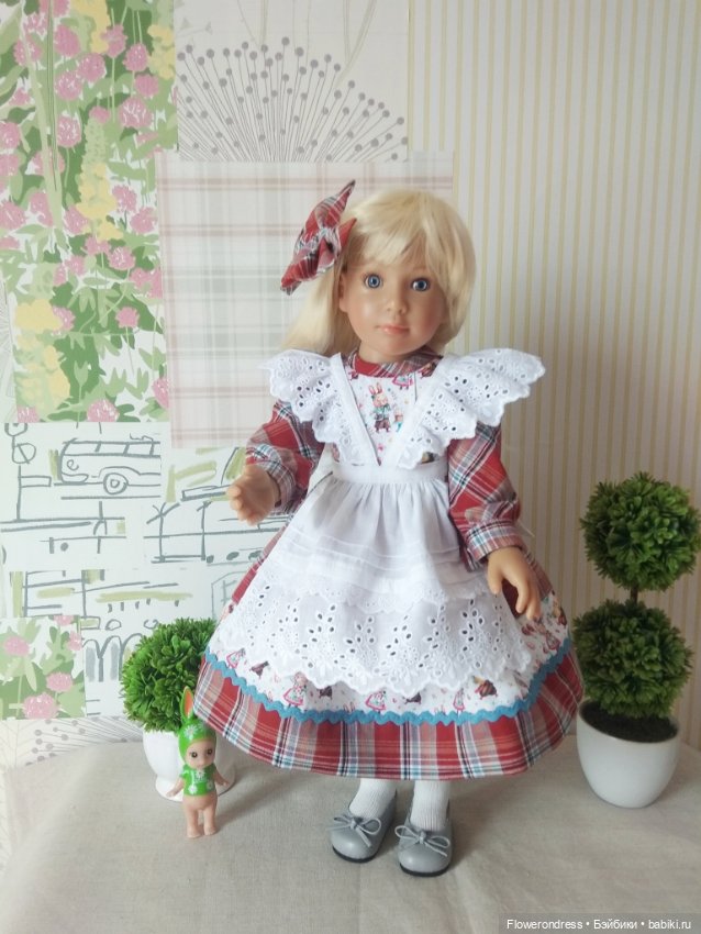 Авторский пасхальный ауфит для куклы Kidz N Cats