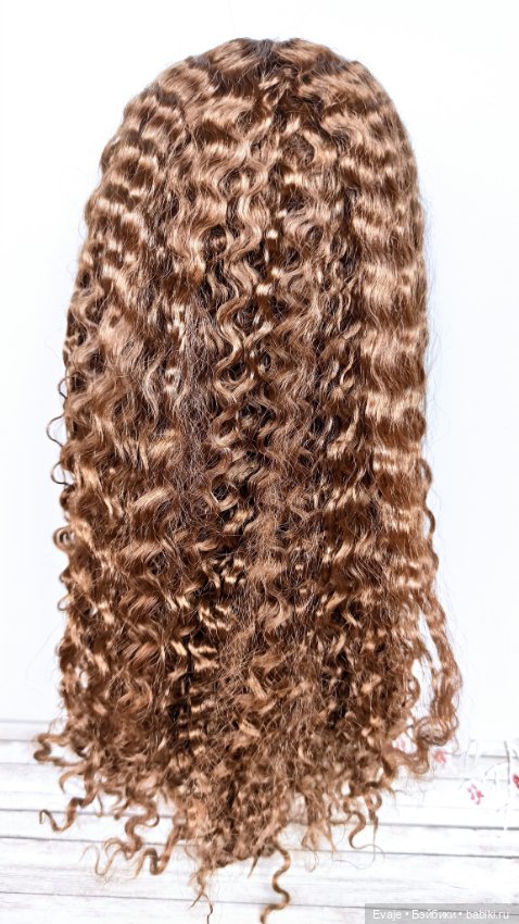 Парики 7-8" - Мерида, 3 цвета - на Meadow dolls 28 см, Ruby Red (Руби Ред 31 см) (фото 3)