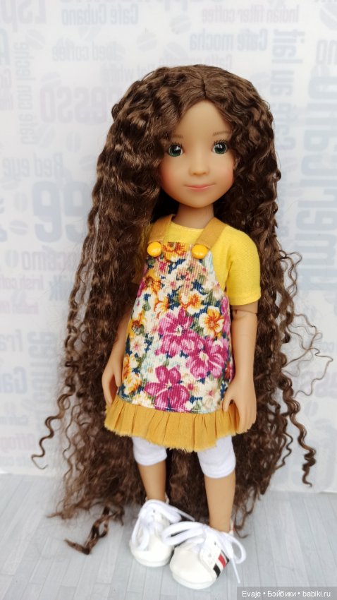 Парики 7-8" - Мерида, 3 цвета - на Meadow dolls 28 см, Ruby Red (Руби Ред 31 см) (фото 4)