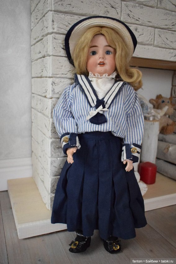 Антикварная девочка - морячка (фото 5)