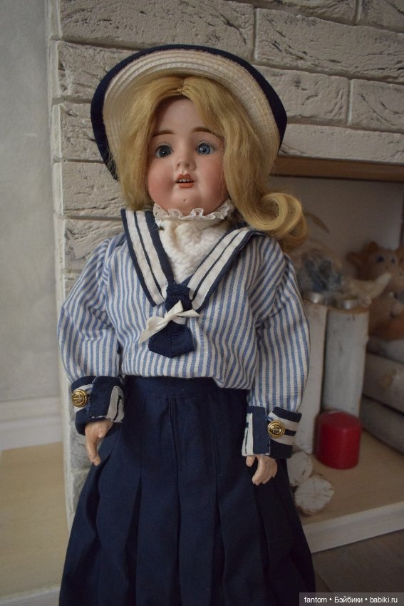 Антикварная девочка - морячка (фото 4)