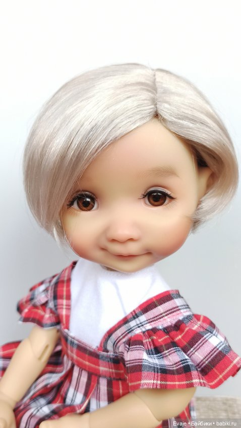 Парики 7-8" - Каре без челки, 3 цвета. Подходят Meadow dolls 28 см (фото 2)