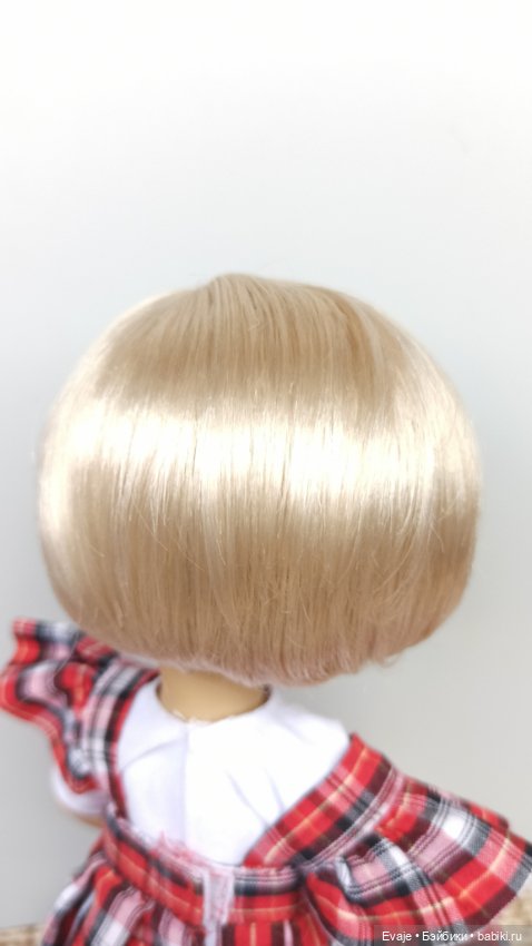 Парики 7-8" - Каре без челки, 3 цвета. Подходят Meadow dolls 28 см (фото 7)