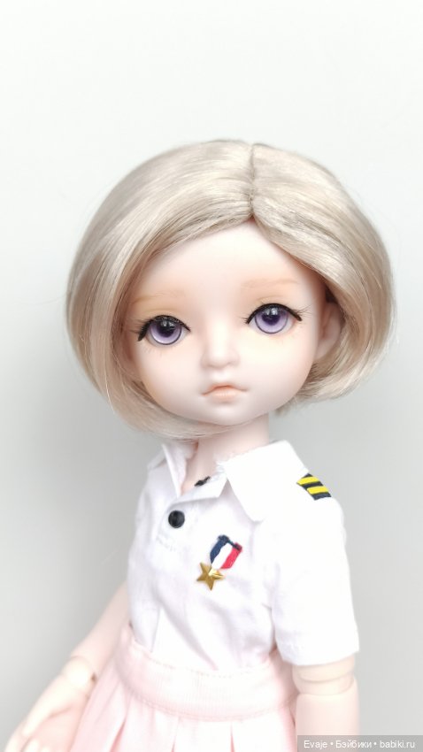Парики 7-8" - Каре без челки, 3 цвета. Подходят Meadow dolls 28 см (фото 4)