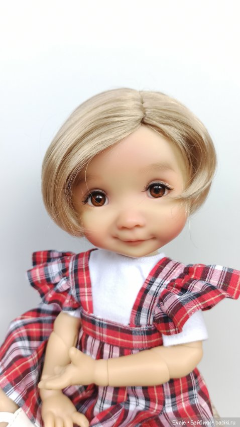 Парики 7-8" - Каре без челки, 3 цвета. Подходят Meadow dolls 28 см (фото 8)