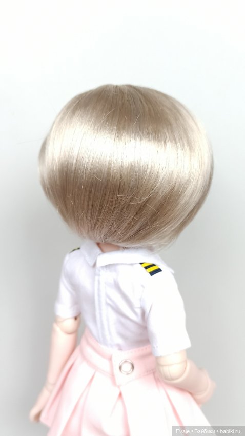 Парики 7-8" - Каре без челки, 3 цвета. Подходят Meadow dolls 28 см (фото 5)