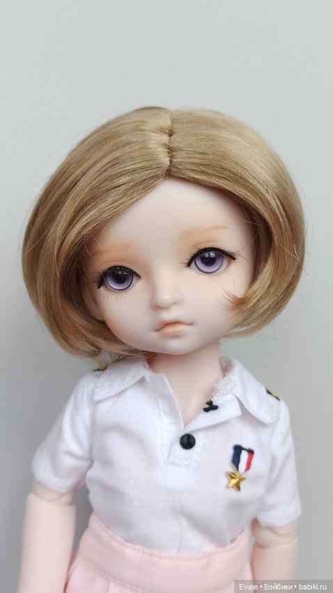 Парики 7-8" - Каре без челки, 3 цвета. Подходят Meadow dolls 28 см (фото 10)